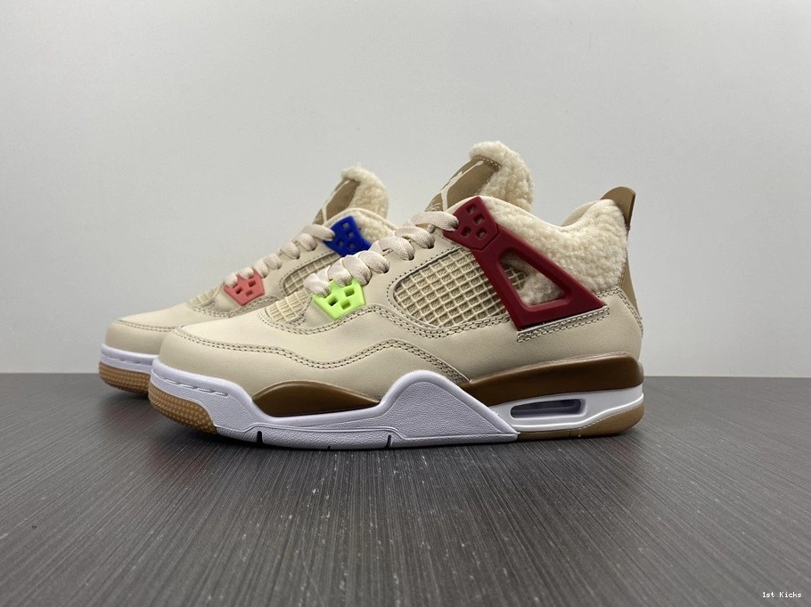 4 DC0790-103 Jordan Blue Shoes Beige Blue Air Retro Red 1204